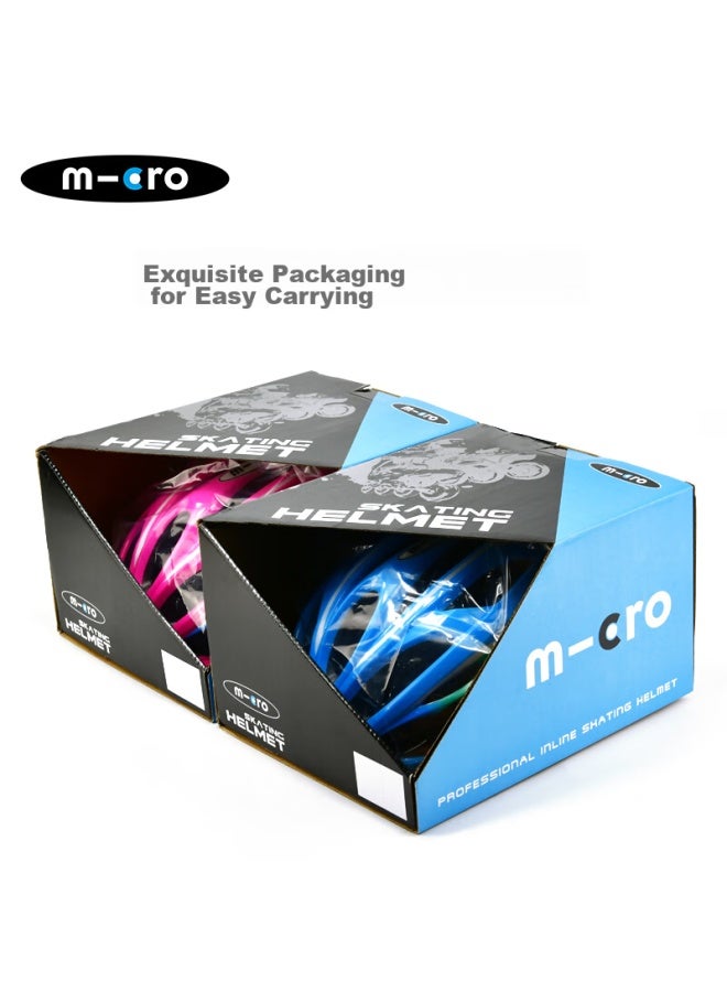M-cro Roller Skating Helmet, Outdoor Cycling Equipment, Integrated One-piece Design, Adjustable Safety Helmet, Rw6 Blue - Image 5