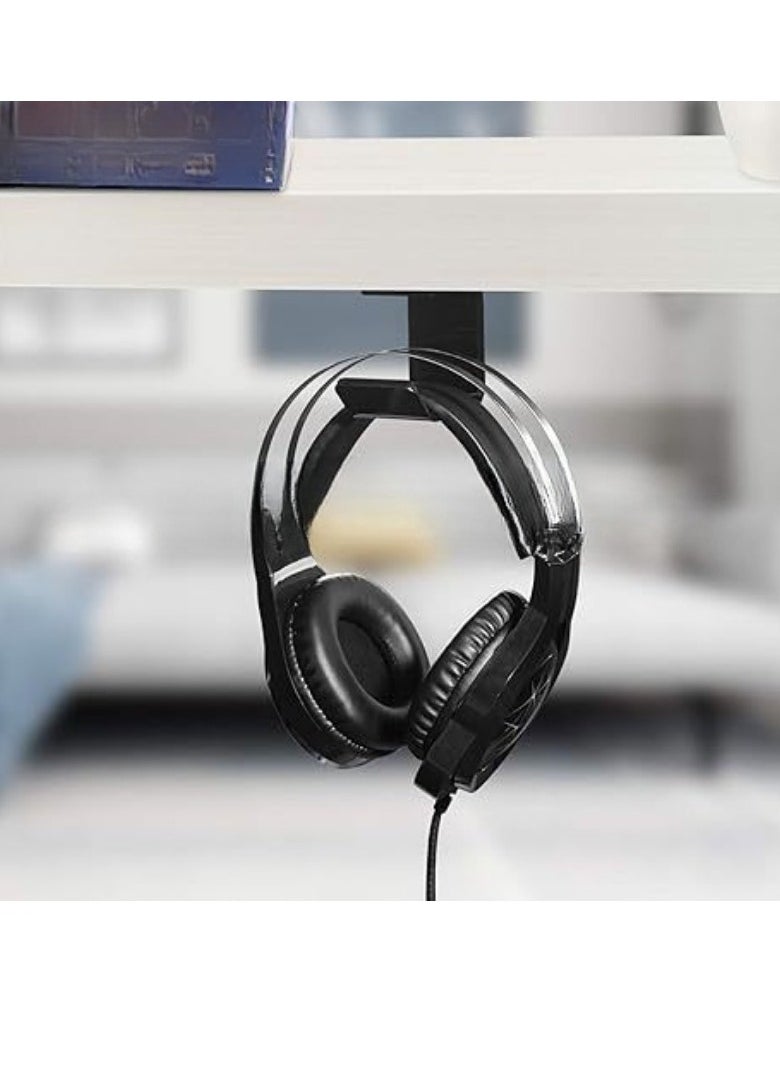 Beauenty Durable Headphone Stand With Sticker High-Quality Headset Holder Portable Wall Desk Bracket L-Shape  - Image 3