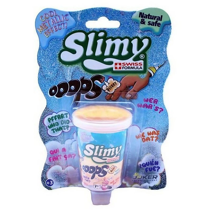 Slimy Oops Metallic Mini Slime Cup (80 g, Assorted)