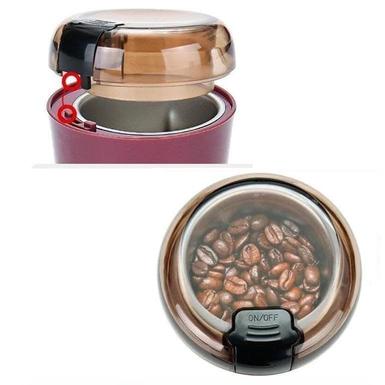 TERXA TERXA Multifunctional Electric Stainless Steel SpicesNutsCoffee Grinder Portable Seasonings Spices Mill Powder Machine Kitchen Tool Accessories Pack of 1Multicolor  - Image 4