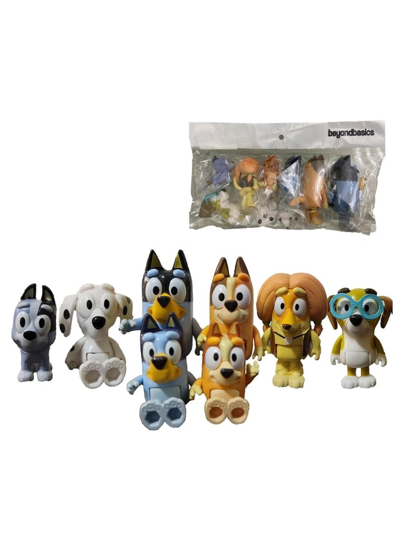 ما وراء الأساسيات مجموعة من 8 شخصيات حركة من 6 إلى 8 سم مع جوارب، هدية شخصية كلوي هوني وإندي. - Image 3