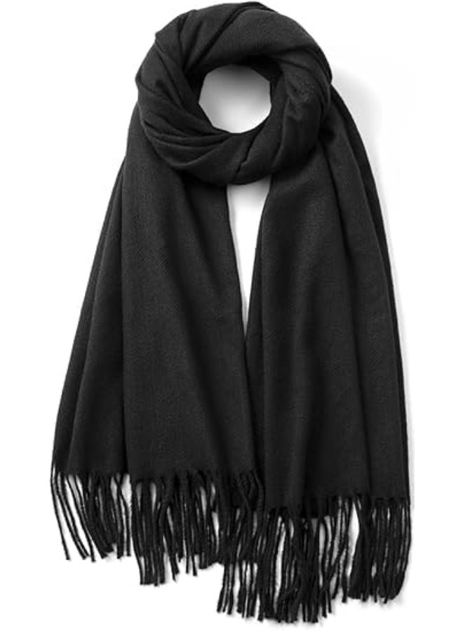 Scarfs for Women, Winter Scarf, Classic Pashmina Shawls and Wraps, Cashmere Feel Scarfs for Women, Long scarves, Winter Warm Large Blanket Scarf for Outdoor, Travel - Image 1