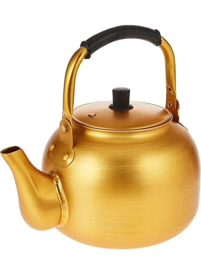 GO2CAMPS Yellow Kettle 1 Litre | Stove Top Tea Kettle,en Kettle,Karak Kettle,Camping Kettle,Coffee Aluminium Pot Ideal for Home Office,Camping & Hotel (1 Litre) - Image 2