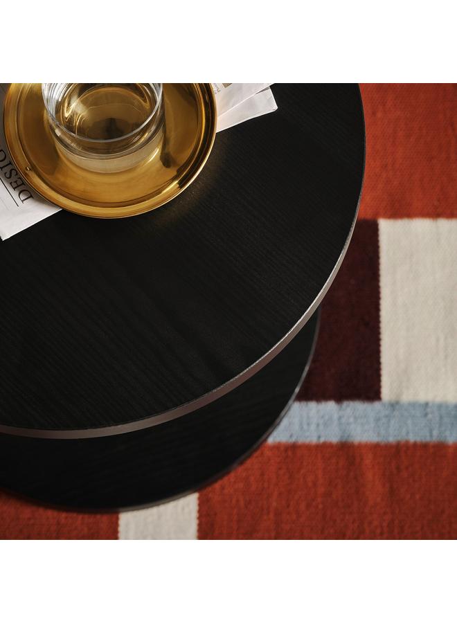 Zaboon Side Table, Pine Veneer Black, 40 Cm - Image 2