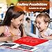 MAGBLOCK Magnetic Drawing Board for Toddlers 3 Gifts for Boys Girls Portable Writing Pad Educational Toy for Kids Road Trips Airplane Travel Activities 124in x 10in - Image 4