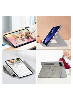 Y&D 360° Adjustable Swivel Case for Xiaomi Pad 6/6 Pro, Comes with external pen holder, 6 Tablet 11 inch Latest Multi-Angle Stand Cover Mi Pro (Gray, Does Not Include Pen)  - Image 4