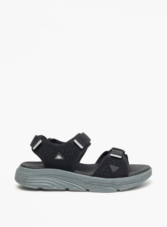 كابا Men's Solid Floaters with Hook and Loop Closure
