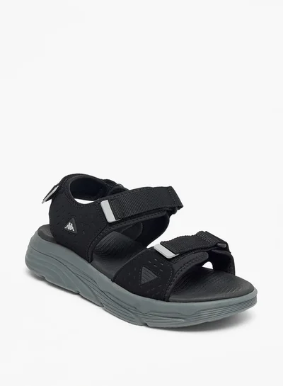 Kappa Men's Solid Floaters with Hook and Loop Closure