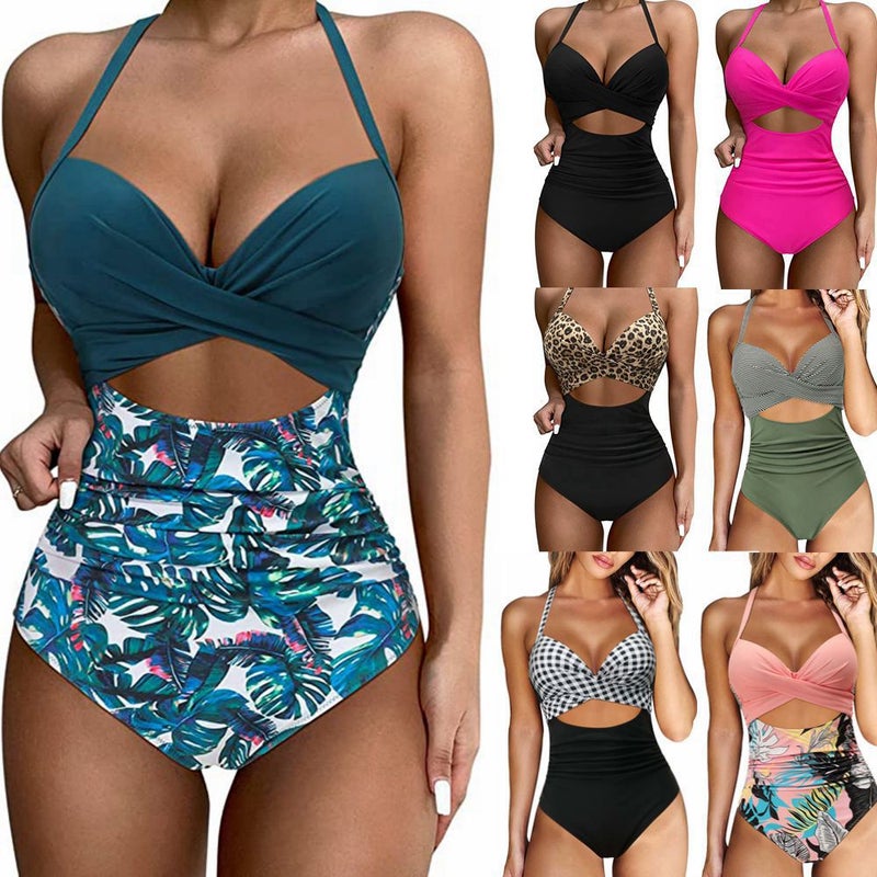 New One-Piece Hard Bag Cross Swimsuit Bikini Tight Swimsuit Women'S Spot Bikini - Image 2
