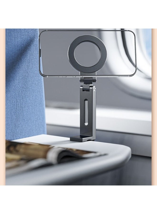 بينكساما MagSafe الهاتف الوقوف للمكتب القابلة للتعديل زاوية الوقوف الألومنيوم المتنقل الوقوف 360 درجة الدوار حامل الهاتف المغناطيسي الوقوف الأسود - Image 1