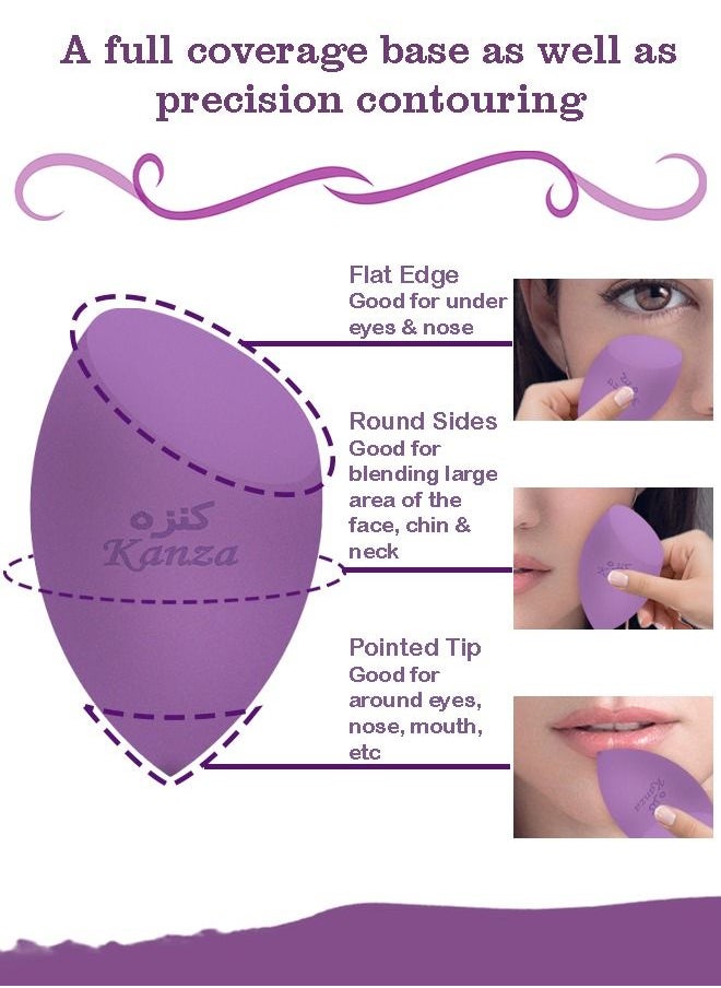 Latex Free Makeup Sponge for Foundation Color Sponges Flawless for Liquid Cream and Powder Makeup Puff Sponge 1pc Purple - pzsku/ZE8648DAF627CE4F62411Z/45/_/1685626709/6c07cd03-a283-4ba1-9ee7-a35e7904775c