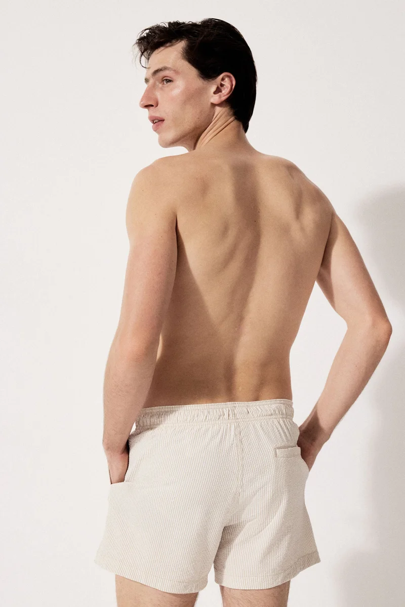 H&M  Seersucker swim shorts for Men | Best Price UAE