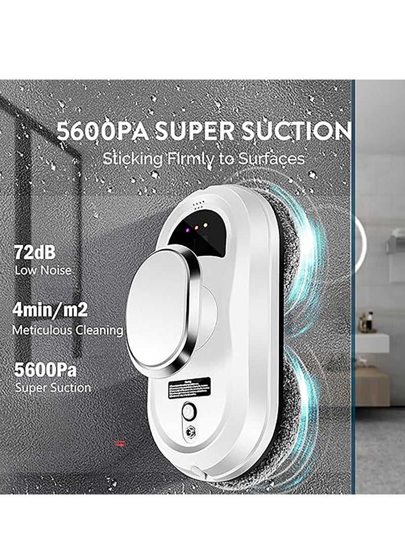general روبوت منظف النوافذ الذكي، روبوت تنظيف الزجاج الذكي بقوة شفط 5600Pa، روبوت تنظيف النوافذ بالتحكم عن بعد للنوافذ/البلاط/أبواب الزجاج - Image 2