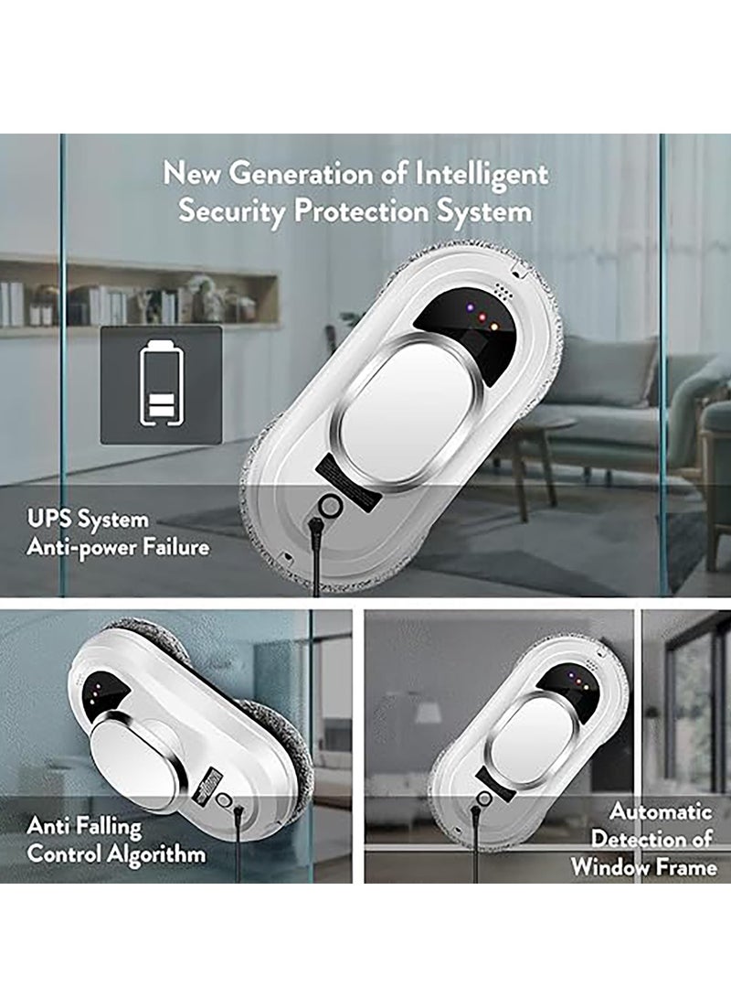 general روبوت منظف النوافذ الذكي، روبوت تنظيف الزجاج الذكي بقوة شفط 5600Pa، روبوت تنظيف النوافذ بالتحكم عن بعد للنوافذ/البلاط/أبواب الزجاج - Image 3