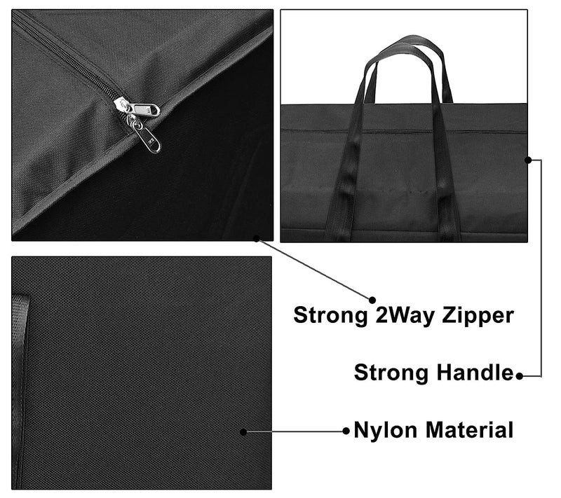 RYLAN 20 Pack Nylon 85 L Moisture Proof MultiPurpose Storage BagClothing Storage OrganiserToy StorageStationery Paper Storage Bag with Zipper Closure Strong Handle 57x368x405 cm - Image 4