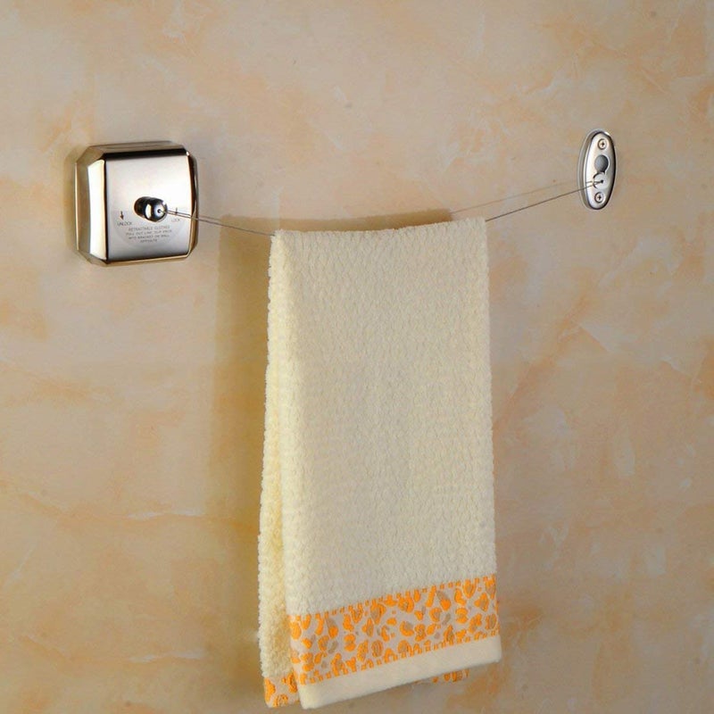 HARHIM Adjustable Hanging Cloth line Brass Stainless Steel Retractable Clothesline - Image 2