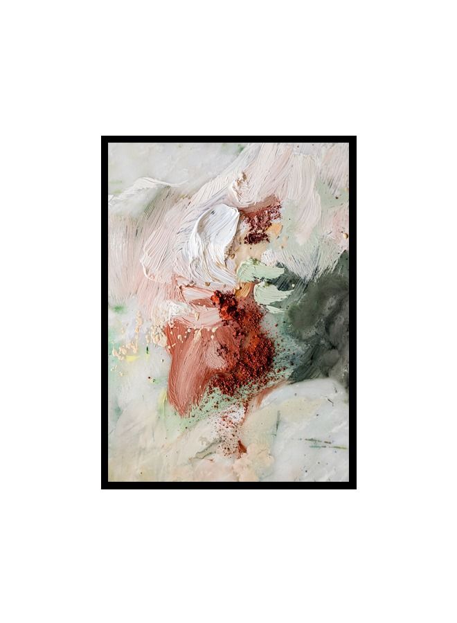 ماركتنا لوحة جدارية قماشية فنية لتزيين الحائط بتصميم عصري مع برواز اسود مجوف مقاس 120x80سم قطعة واحدة - Image 2