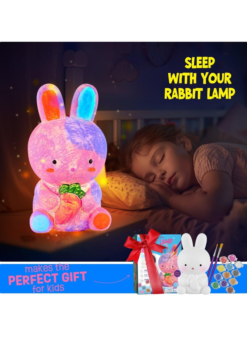 Mr. Penda Paint Own Bunny Lamp Kit, Art Supplies Arts & Crafts Kit, Painting kit for Kids, Arts and Crafts for Child, Toys Girls Boy Birthday Gift Ages 6+ (Bunny) - Image 5