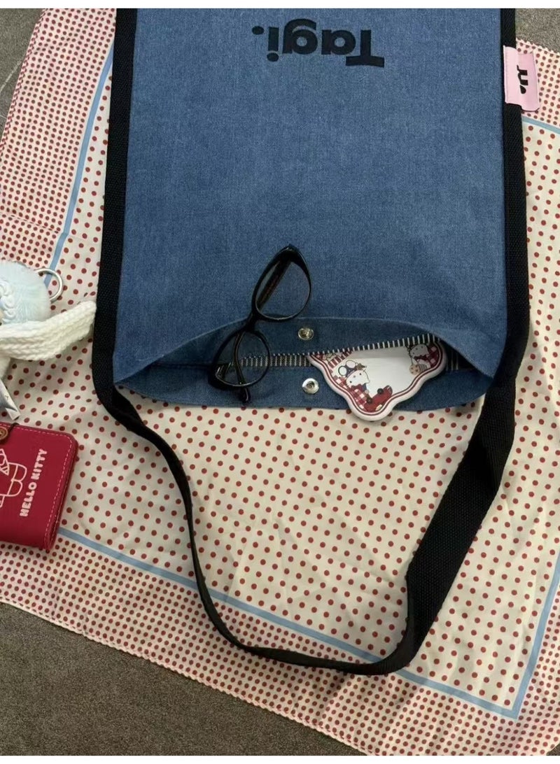 TG Tagi. Canvas bag with large capacity, multi-color design, stylish and classic commuting backpack with retro style, artistic and vintage. - Image 4