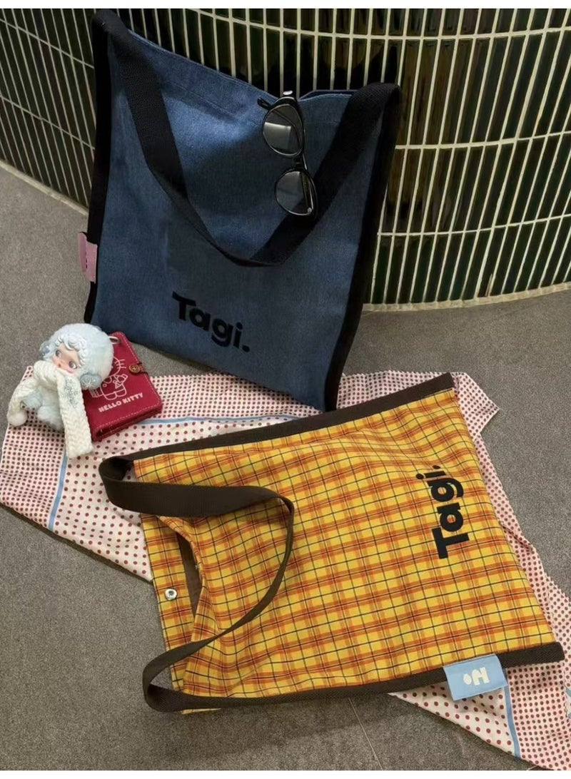 TG Tagi. Canvas bag with large capacity, multi-color design, stylish and classic commuting backpack with retro style, artistic and vintage. - Image 5