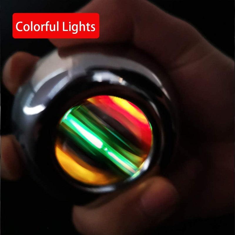 GOZATO Auto-Start Wrist Power Gyro Ball with LED Lights, Wrist Strengthener and Forearm Exerciser for Stronger Arm Fingers and Muscle - Image 5