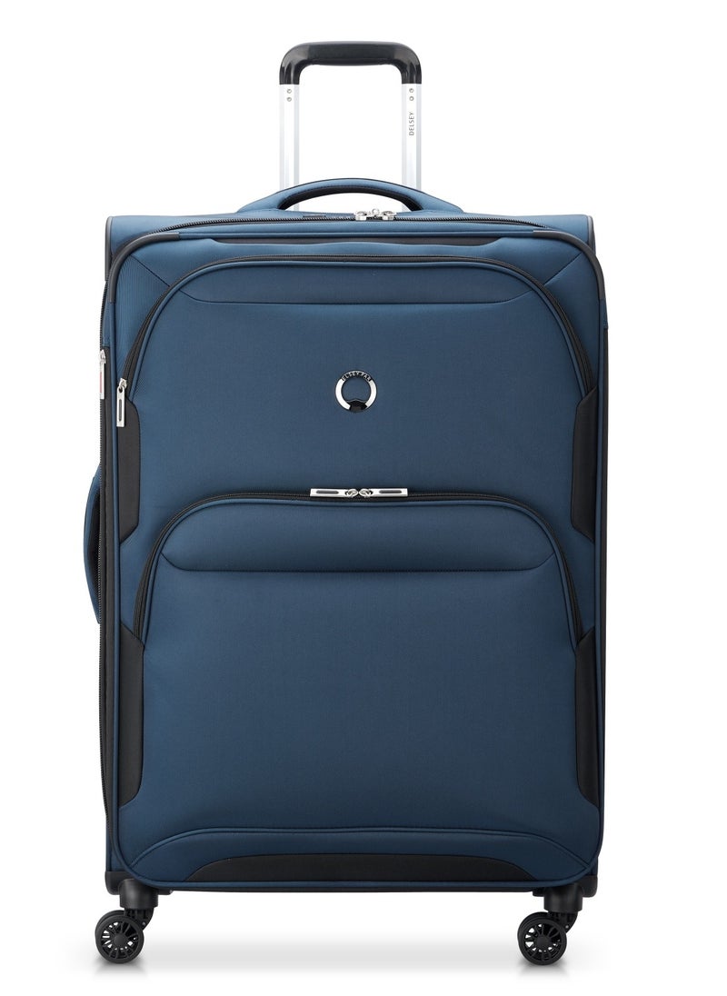 DELSEY Paris Sky Max 2.0 79.5cm Softcase 4 Double Wheel Expandable Check-In Luggage Trolley Blue - 00328483002Z9  - Image 1