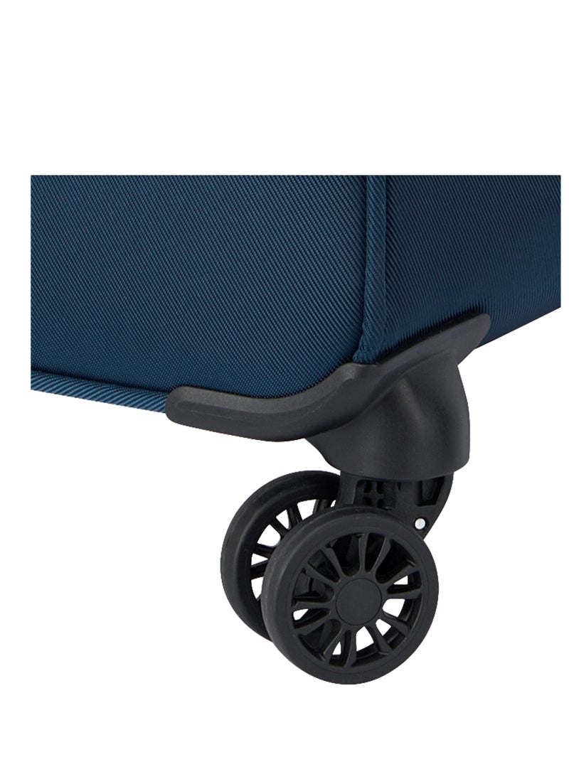 DELSEY Paris Sky Max 2.0 79.5cm Softcase 4 Double Wheel Expandable Check-In Luggage Trolley Blue - 00328483002Z9  - Image 5