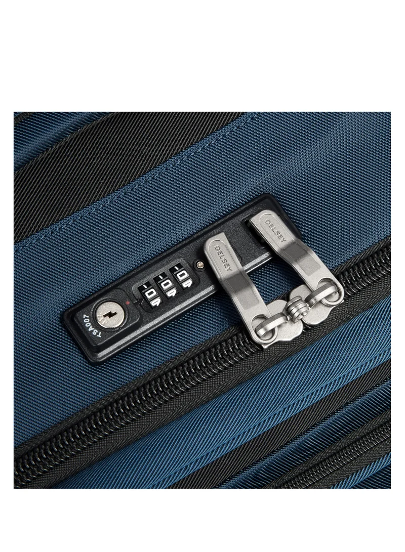 DELSEY Paris Sky Max 2.0 79.5cm Softcase 4 Double Wheel Expandable Check-In Luggage Trolley Blue - 00328483002Z9