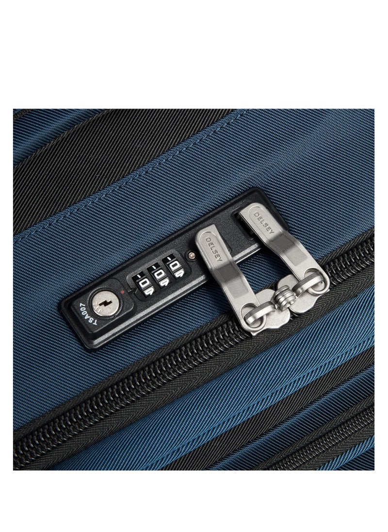 DELSEY Paris Sky Max 2.0 79.5cm Softcase 4 Double Wheel Expandable Check-In Luggage Trolley Blue - 00328483002Z9  - Image 3
