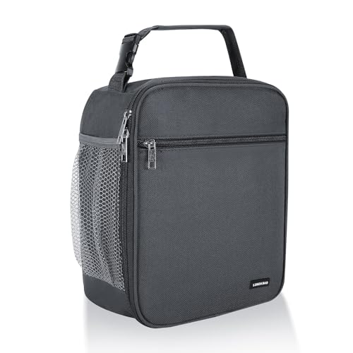 Lovoeo Lunch box Lunch bag for men women Insulated Lunchbox Lunch bags for Work Picnic Travel (Grey) - Image 1