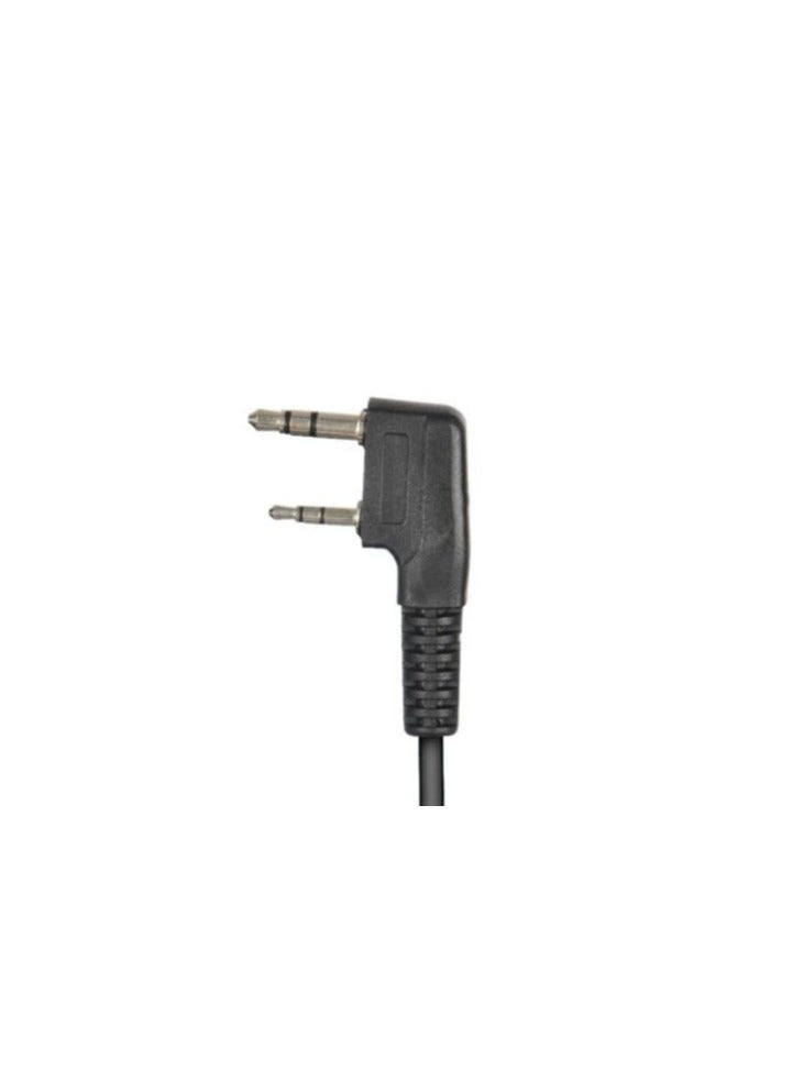 "سماعة أذن عالمية 2-pin لأجهزة راديو Kenwood و Motorola و Icom و Yaesu - سماعة صوت سوداء عالية الجودة"  - Image 2
