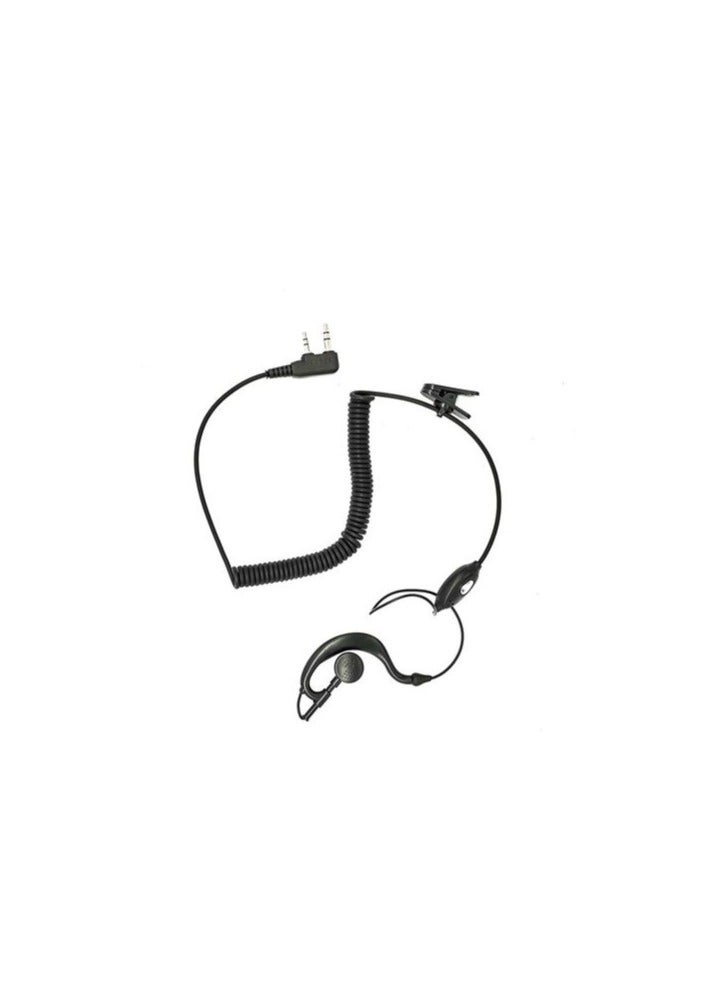 "سماعة أذن عالمية 2-pin لأجهزة راديو Kenwood و Motorola و Icom و Yaesu - سماعة صوت سوداء عالية الجودة"  - Image 3