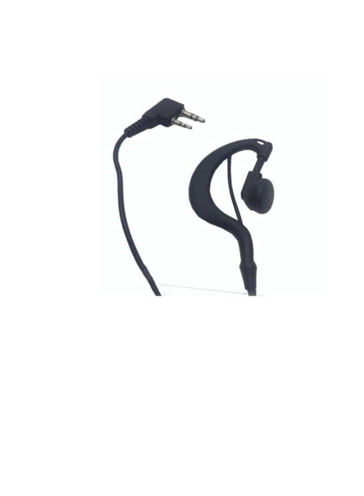 "سماعة أذن عالمية 2-pin لأجهزة راديو Kenwood و Motorola و Icom و Yaesu - سماعة صوت سوداء عالية الجودة"  - Image 4