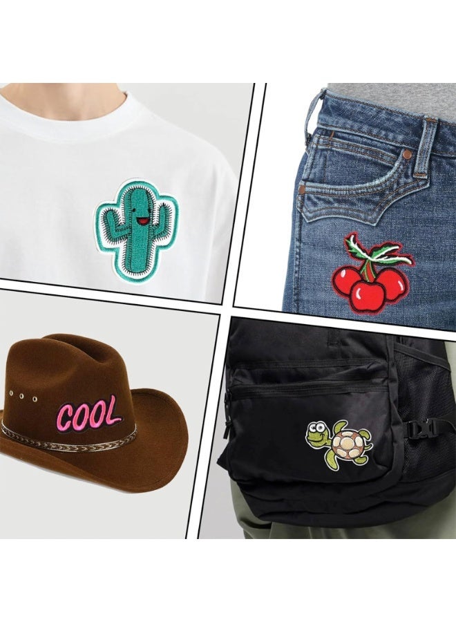 fantasize Patches for Clothing, 60 PCS Embroidered Iron On Patches DIY Accessories, Random Assorted Decorative, Cute Sewing Applique for Jackets, Hats, Backpacks, Jeans - Image 4