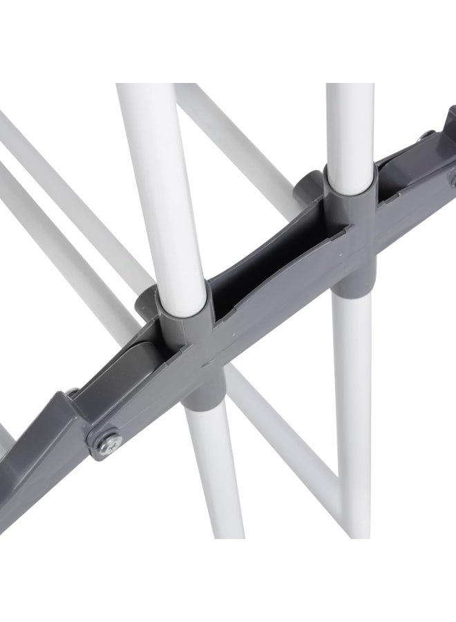 Lacoz 3 Tier Foldable Cloth Drying Stand with WheelsLaundry Drying Rack for Indoor & Outdoor Use Clothes Airer with Hanger Slots - Image 5