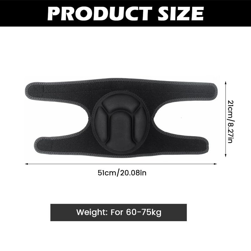 Trasylph Knee Pads, Work Thick Foam Knee Pads Work Anti Slip Collision Avoidance Knee Pads for Gardening Construction Cleaning Flooring Men Women(COLOR:Black) - Image 2