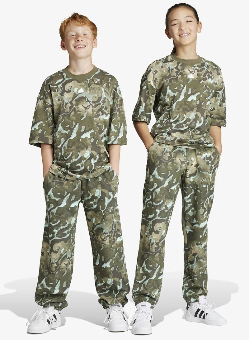 adidas بنطلون رياضي مطبوع للأطفال
