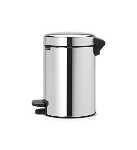 Brabantia New Icon Step Trash Can (0.8 Gal/Brilliant Steel) Soft Closing Kitchen Garbage/Recycling Can with Removable Bucket - Image 3