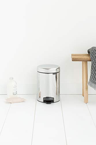 Brabantia New Icon Step Trash Can (0.8 Gal/Brilliant Steel) Soft Closing Kitchen Garbage/Recycling Can with Removable Bucket - Image 5