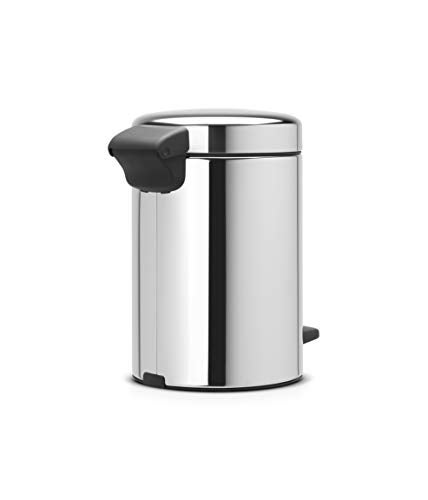 Brabantia New Icon Step Trash Can (0.8 Gal/Brilliant Steel) Soft Closing Kitchen Garbage/Recycling Can with Removable Bucket - Image 4