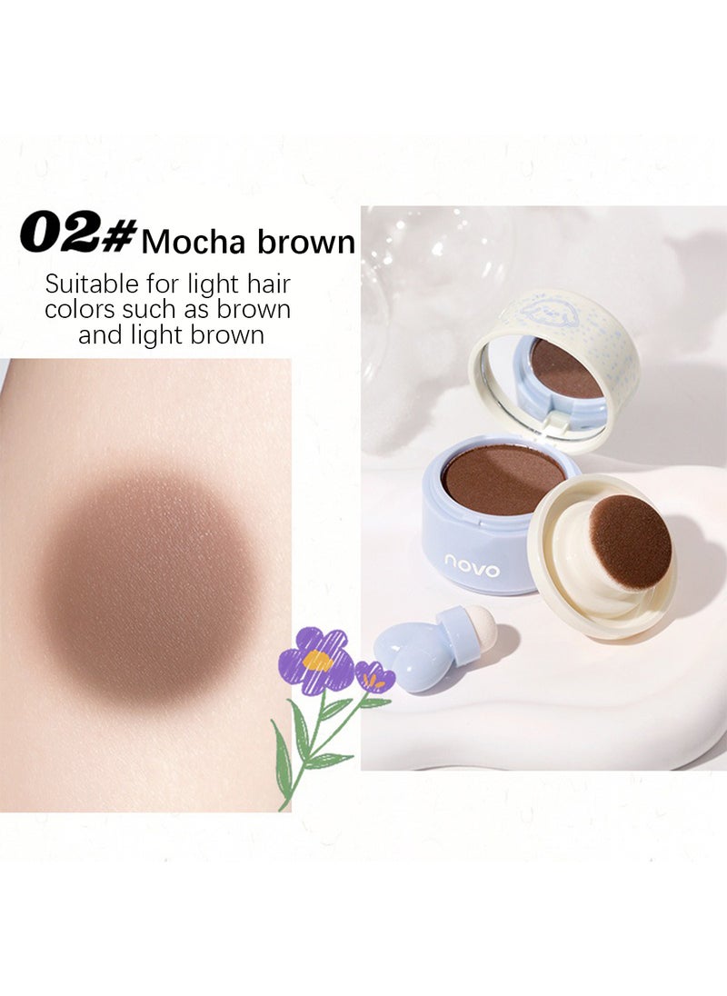 Novo Misty Sideburns Volume Hairline Powder, Instantly Hairline Powder, Waterproof Long Lasting Root Touch Up Hair Shadow Powder, Quick Cover Grey Hair Root Concealer  - Image 2