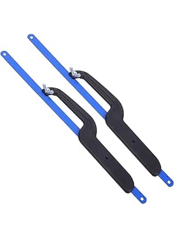 Compact Bow Saw 2 Pack 10 12 Inch Plastic Handle Hand Saw For Wood Metal Cutting - Image 1