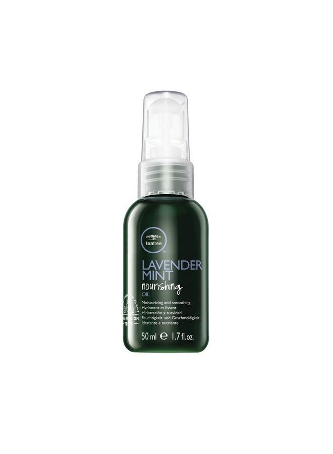 Tea Tree Lavender Mint Nourishing Oil, Multi-Benefit Treatment Oil, Moisturizing + Smoothing, For Coarse, Curly + Dry Hair, 1.7 Fl Oz - Image 1