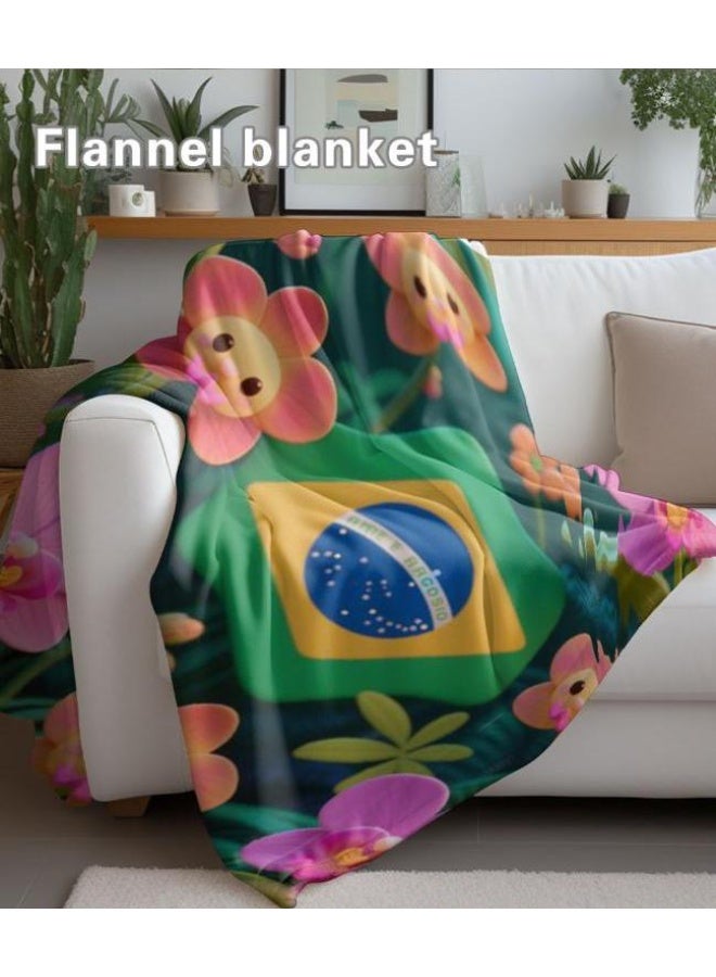 عام بطانية رقيقة من الفانيلا الكرتونية للأطفال أو الطلاب (دافئة ومريحة ومناسبة للنوم والألعاب) 100 سم * 150 سم - 458 - Image 5