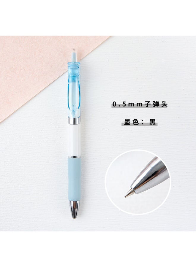 HELPS Creative Candy Color Press Gel Pen Wind Boxed High Color Value Quick Drying Black Brush Question Pen K35 Learning Stationery - Image 1