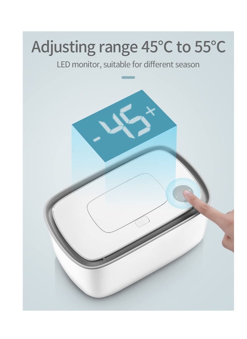 SYOSI - Baby Wipe Warmer and Wet Wipes Dispenser Diaper with Large Capacity Quick Heating System LED Display for Accurate Temperature Setting Comfort Safety - Image 1