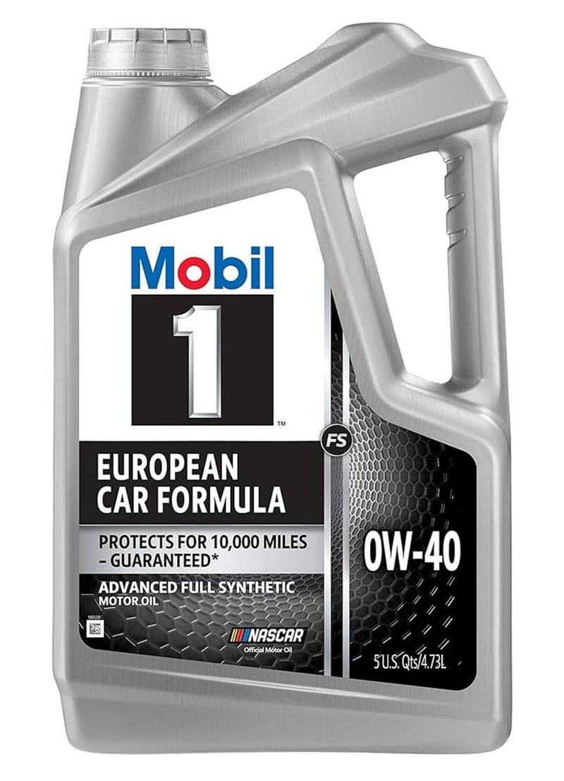 Mobil 1 European Car Formula Full Synthetic Motor Oil 0W40 5 Quart - Image 2
