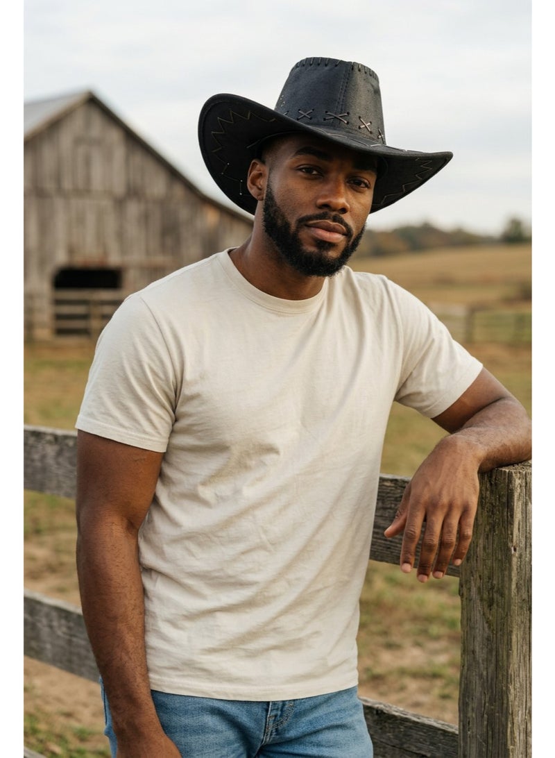 MAM Cow Boy Hat Black Colour - Image 3