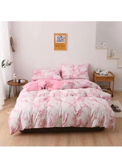 AL RAID 6PCS Soft King Size Bed Sheets Set | Premium Microfiber Cotton Bedsheet Set | Includes 1 Duvet Cover | 1 Fitted Sheet with Extra Deep Pockets | 4 Pillowcases 220x240cm 