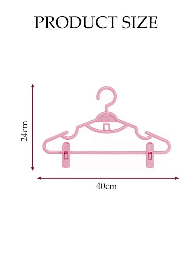 DUNISO 10pcs Clothes Hangers with Clips 360°Swivel Hook Non-sli Trousers Hangers with Non-Slip Notches Non Marking Clothes Hanger Set Space-Saving Clothes Hangers for Shirts, Pants, Dresses, Skirts, Coats - Image 3